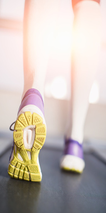 purple and yellow sneaker