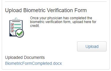 verification form widget screenshot