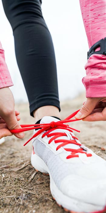 red sneaker