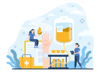 Illustration of Plasma Donation Concept