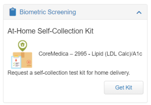 At-Home Self-Collection Kit Widget