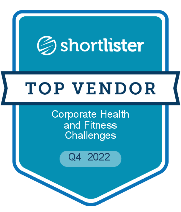 Shortlister Top Vendor Q4 2022 Corporate Health and Fitness Challenges Badge
