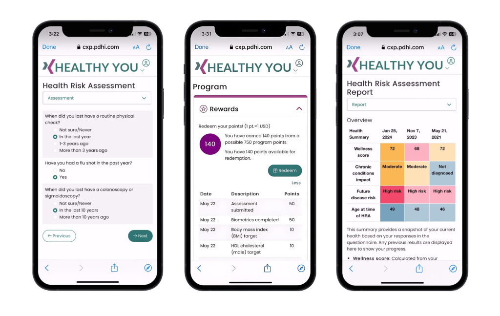 ConXus Profile is a configurable health risk assessment (HRA) engine that delivers PDHI’s NCQA-certified assessments and can also be used to deploy client-developed assessments.